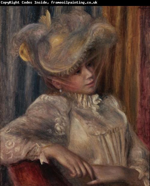 Pierre Auguste Renoir Woman with a Hat
