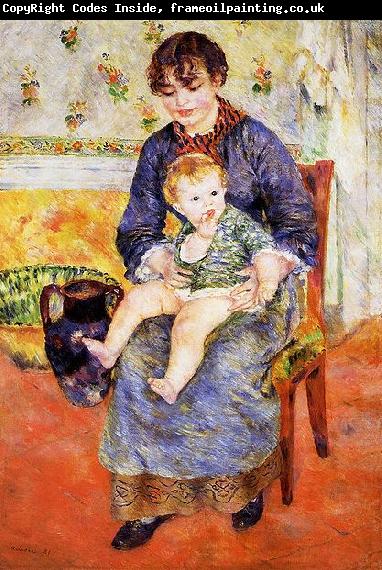 Pierre Auguste Renoir Mere et enfant