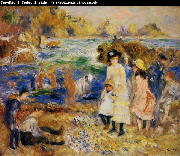Pierre Auguste Renoir Enfants au bord de la mer a Guernsey