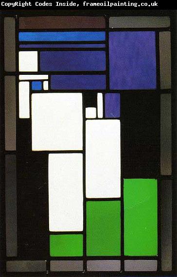 Theo van Doesburg Stained-glass Composition Female Head.