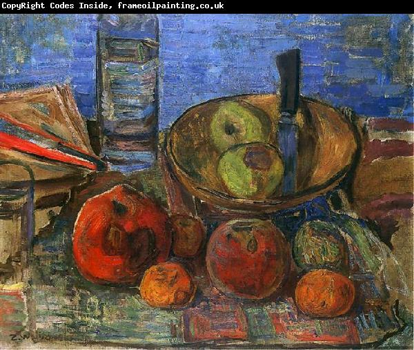 Zygmunt Waliszewski Still life with apples.