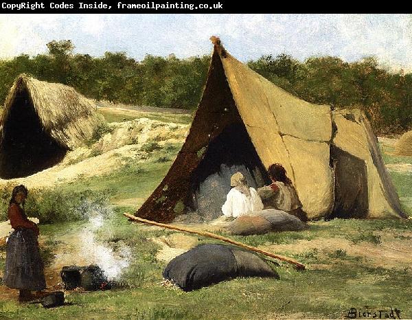 Albert Bierstadt Indian_Camp