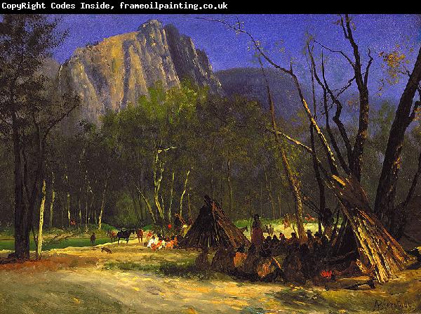 Albert Bierstadt Indians in Council, California