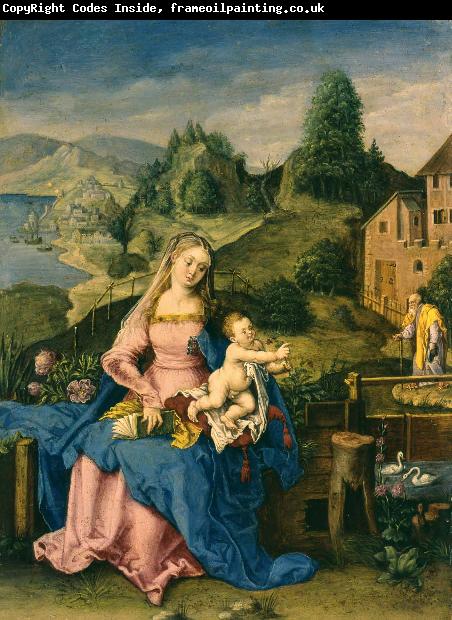 Anonymous Virgin and Child in a Landscape