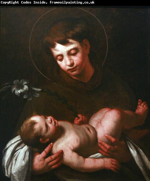 Bernardo Strozzi Saint Antony of Padua holding Baby Jesus