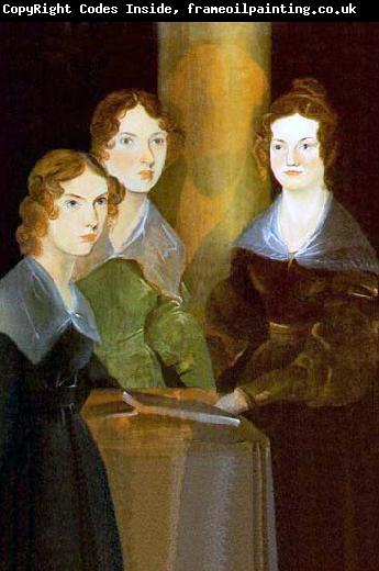 Branwell Bronte A painting of the three Bronta sisters