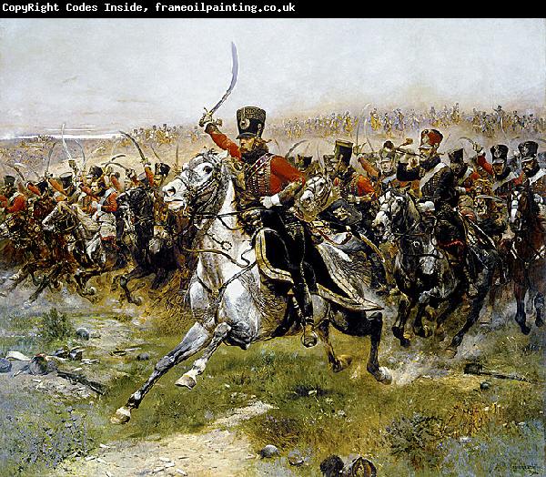 Edouard Detaille Charge of the 4th Hussars at the battle of Friedland, 14 June 1807