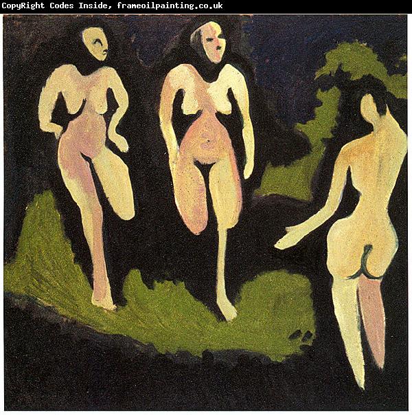 Ernst Ludwig Kirchner Nudes in a meadow