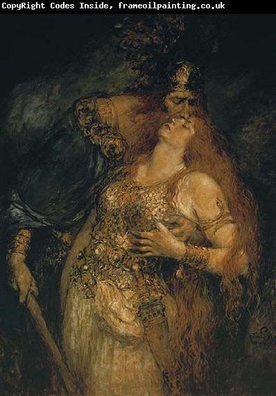 Ferdinand Leeke The Last Farewell of Wotan and Brunhilde