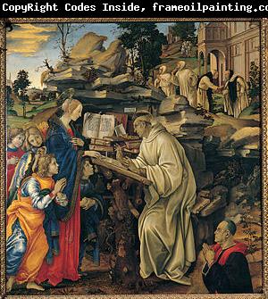 Filippino Lippi Apparition of the Virgin to St Bernard