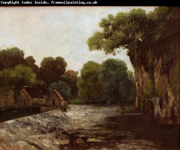Gustave Courbet The Weir at the Mill
