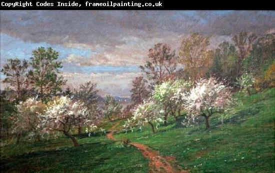 Jasper Francis Cropsey Apple Blossoms