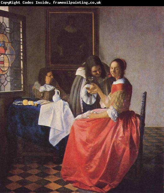 Johannes Vermeer Girl with the Wine Glass