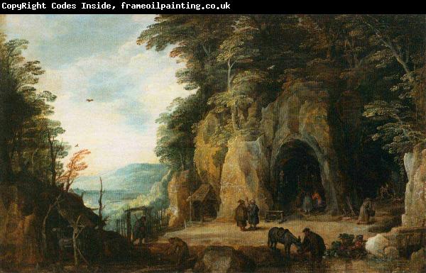 Joos de Momper Monks Hermitage in a Cave