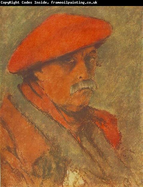 Jozsef Rippl-Ronai Self-portrait with Red Beret