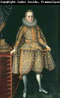 Karl Jakob Theodor Leybold Portrait of Prince Wladyslaw Sigismund Vasa
