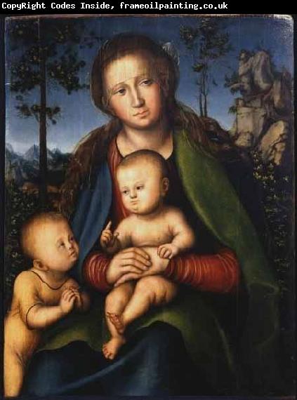 Lucas Cranach the Elder Madonna with Child with Young John the Baptist
