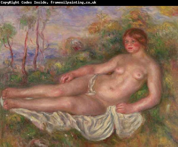 Pierre-Auguste Renoir Renoir Reclining Woman Bather