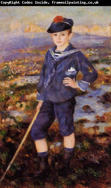 Pierre-Auguste Renoir Jeune garcon sur la plage dYport