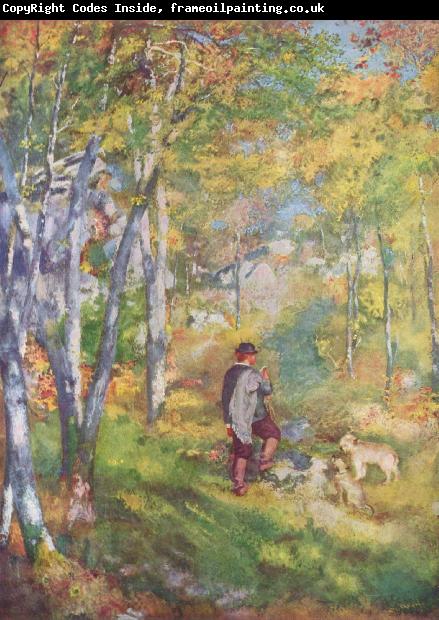 Pierre-Auguste Renoir Jules le Coeur et ses chiens dans la foret de Fontainebleau