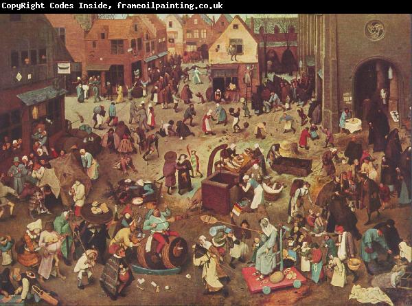 Pieter Bruegel Fight Between Carnival and Lent