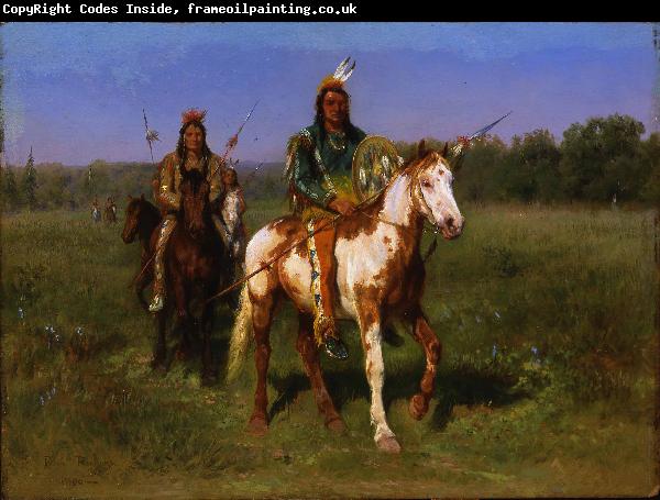 Rosa Bonheur Mounted Indians Carrying Spears