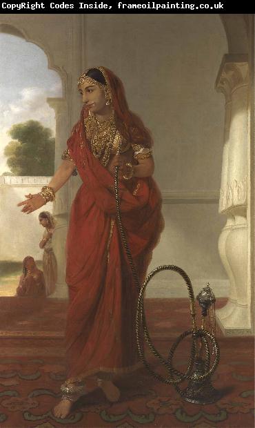 Tilly Kettle Dancing Girl or An Indian Dancing Girl with a Hookah