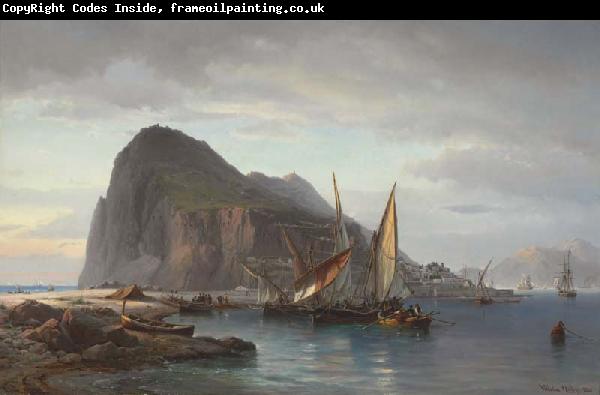 Vilhelm Melbye Shipping off Gibraltar
