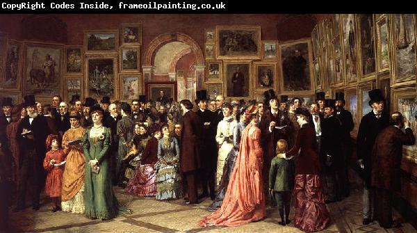 William Powell Frith A Private View at the Royal Academy, 1881.