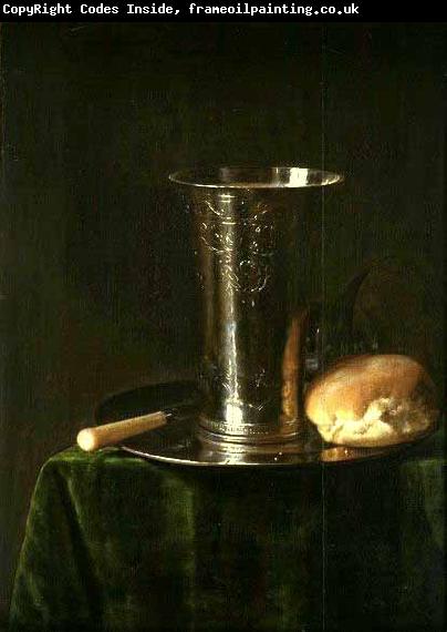 simon luttichuys Still life with a silver beaker