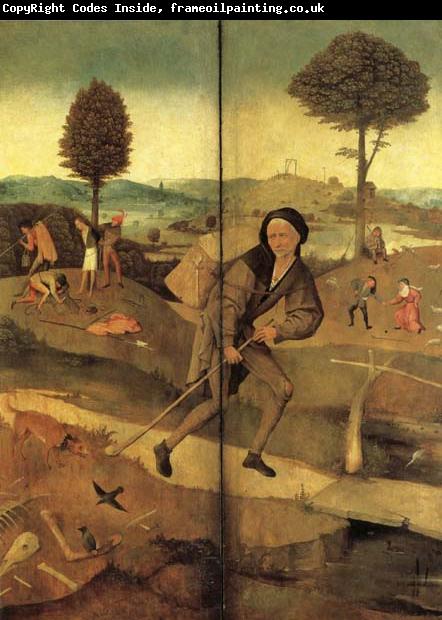BOSCH, Hieronymus The Hay Wain(exeterior wings,closed)