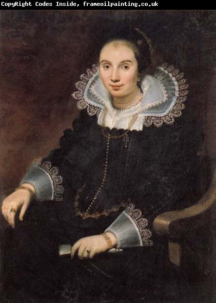 Cornelis de Vos Portrait of a Lady with a Fan