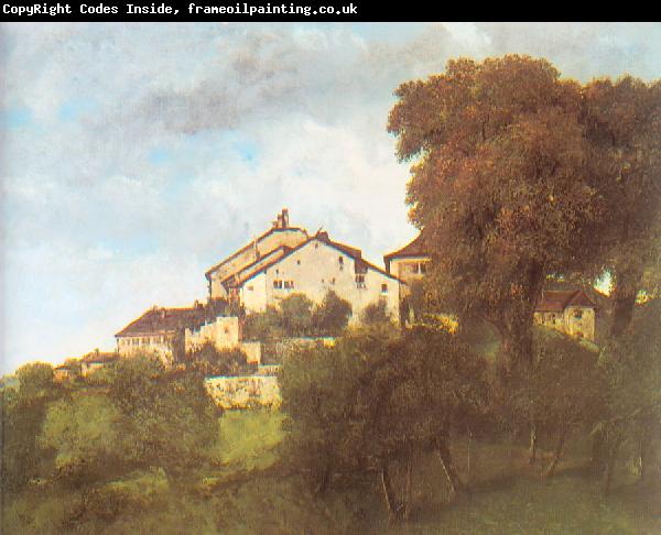 Courbet, Gustave The Houses of the Chateau D Ornans