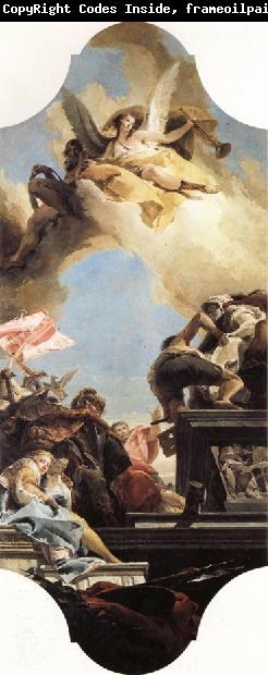 Giovanni Battista Tiepolo Erection of a Statue to an Emperor