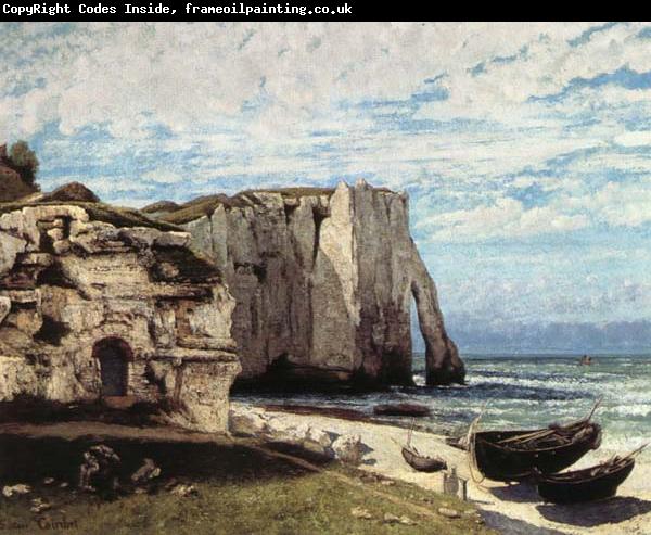 Gustave Courbet La Cote a Etretat apres la tempete