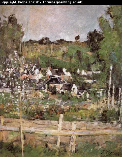 Paul Cezanne View of Auvers-sur-Oise-The Fence