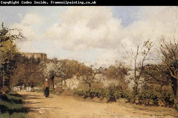 Camille Pissarro Spring in Louveciennes