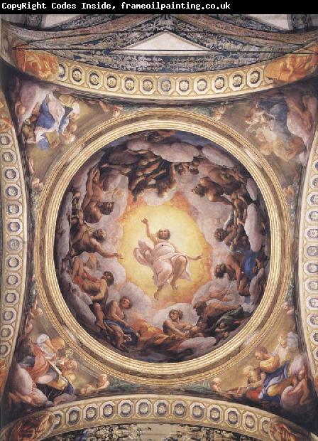 Correggio Vision of Saint john on the Island of Patmos,cupola