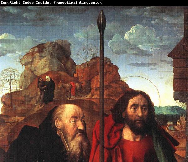 GOES, Hugo van der Sts. Anthony and Thomas with Tommaso Portinari