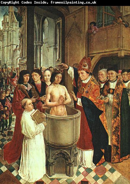 MASTER of Saint Gilles The Baptism of Clovis