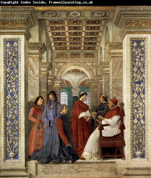 Melozzo da Forli Sixtus IV Founding the Vatican Library