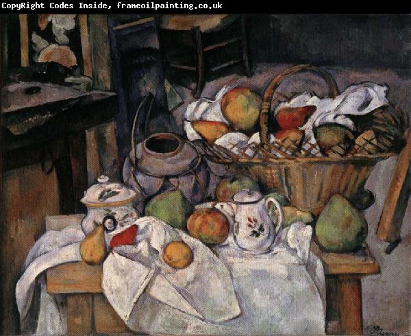 Paul Cezanne Still Life with Basket