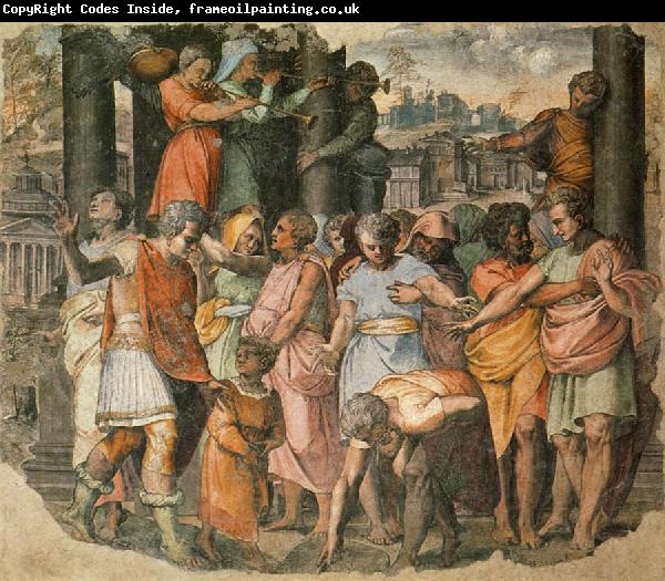 Perino Del Vaga Tarquin the Bold Founds the Temple of Jove on the Campidoglio