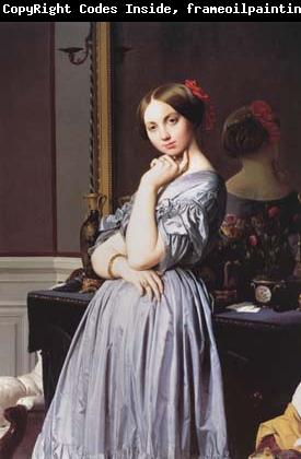 Jean Auguste Dominique Ingres Portrait of Vicomtesse Louise-Albertine d'Haussonville (mk04)