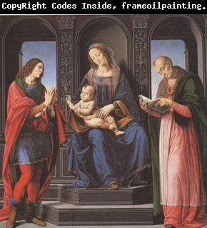 LORENZO DI CREDI The Virgin and child with st Julian and st Nicholas of Myra (mk05)