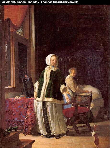 MIERIS, Frans van, the Elder A Young Woman in the Morning