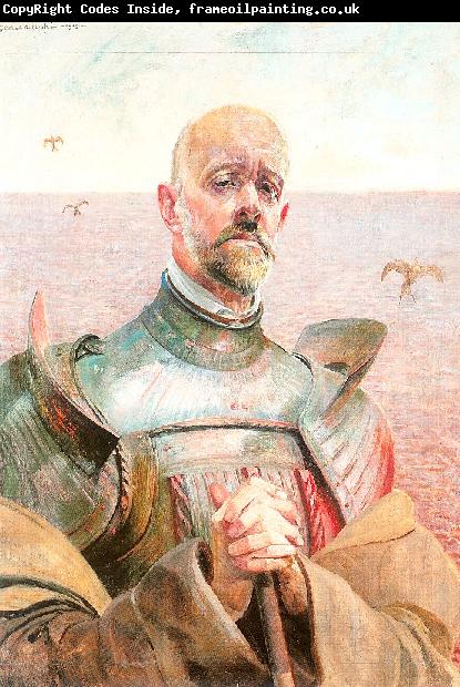 Malczewski, Jacek Self-Portrait in Armor