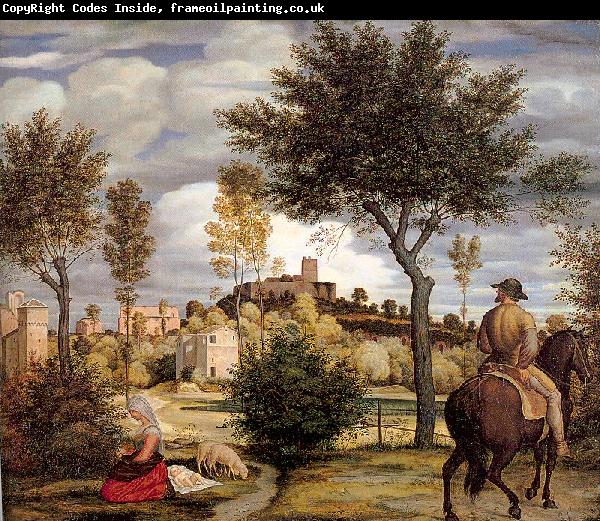 Olivier, Woldemar Friedrich Ideal Landscape with Horseman