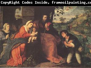 Palma Vecchio The Adoration of the Shepherds with a Donor (mk05)