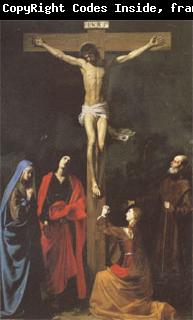 TOURNIER, Nicolas The Crucifixion with St.Vincent de Paul (mk05)